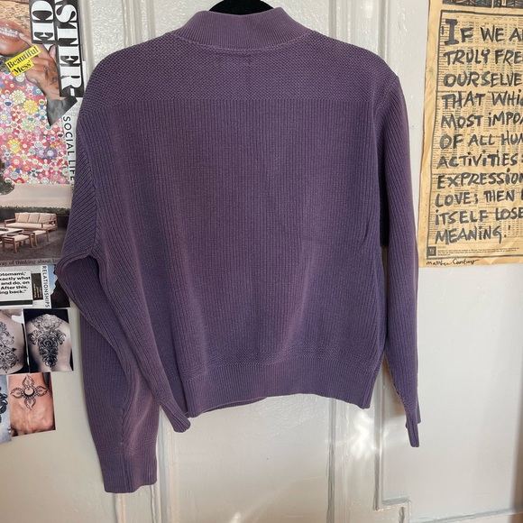 VINTAGE L.L. Bean purple sweater pullover, size: L, 100% cotton - Picture 6 of 9